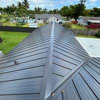 24ga 1" Nail-Strip Matte Black by Total Roofing System The Metal Roof Experts