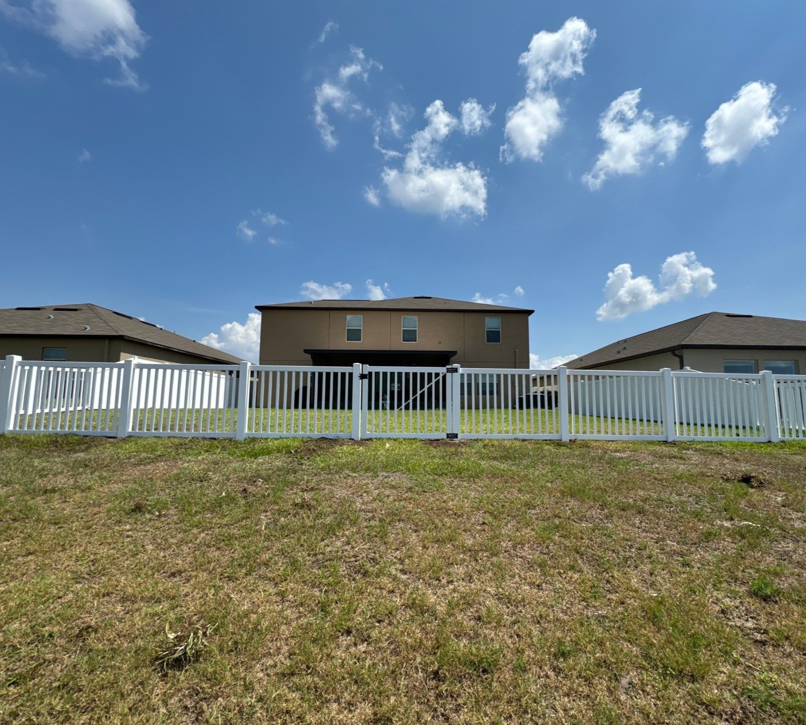Vinyl Fence Installation using Clearwater Picket Fence and 6Ft White Vinyl Fence  by Asap fence and gates, LLC