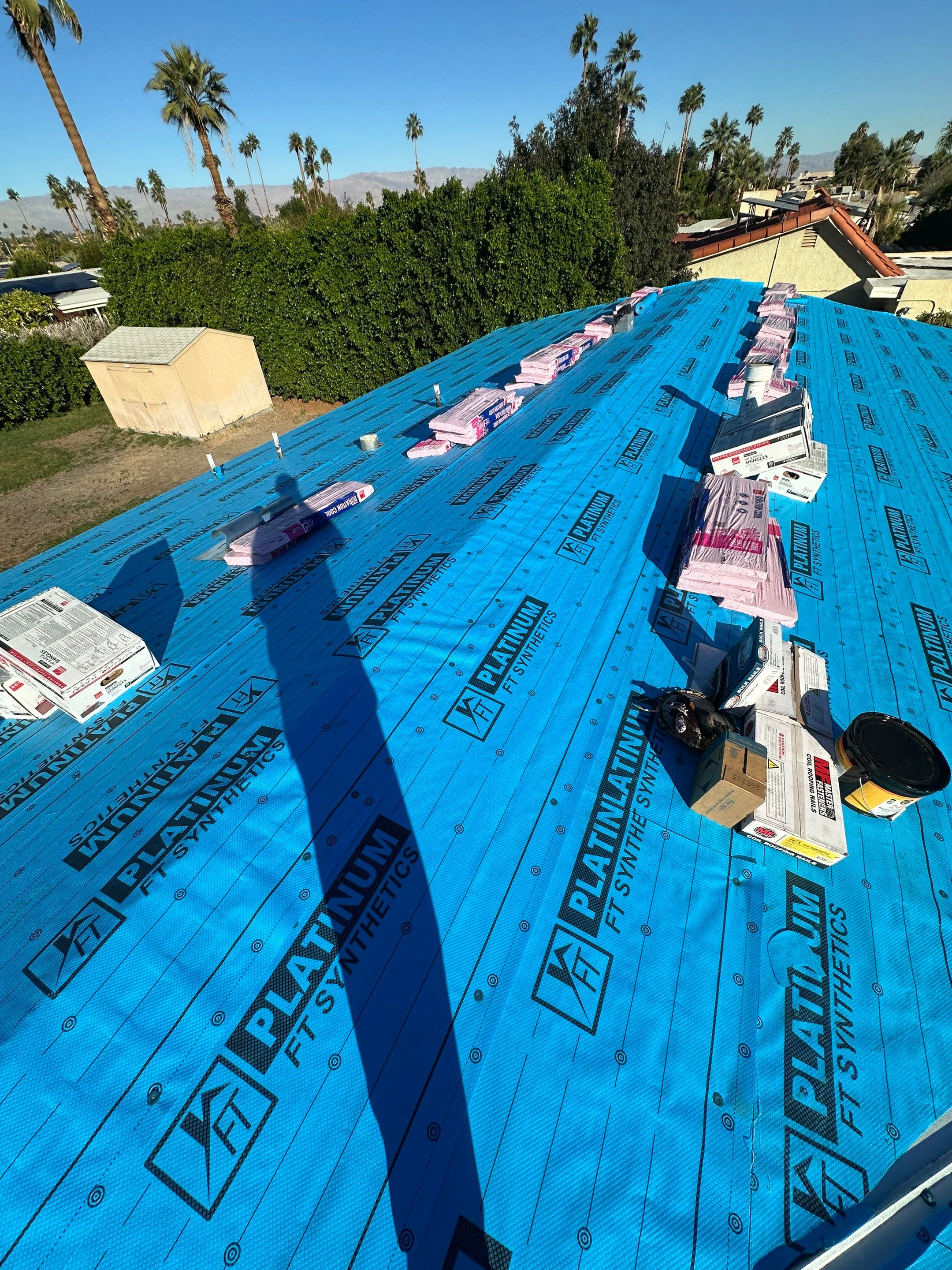 Project in Palm Desert by Desert Roof Concepts