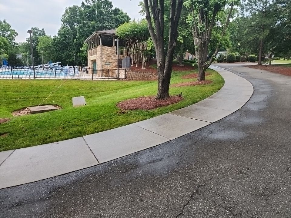 concrete Clean using cleaner by G&H Home Tech Pros LLC