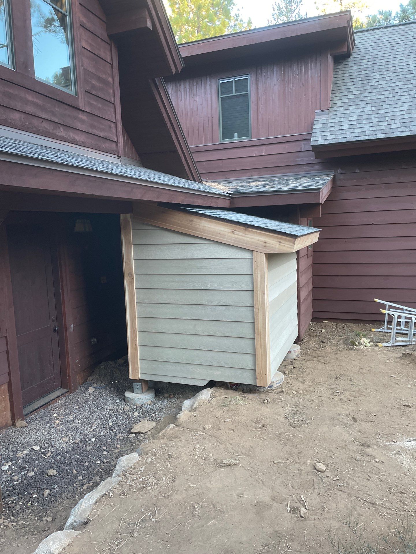Water Damage Remediation and Generator Shed by The Tahoe Tradesman