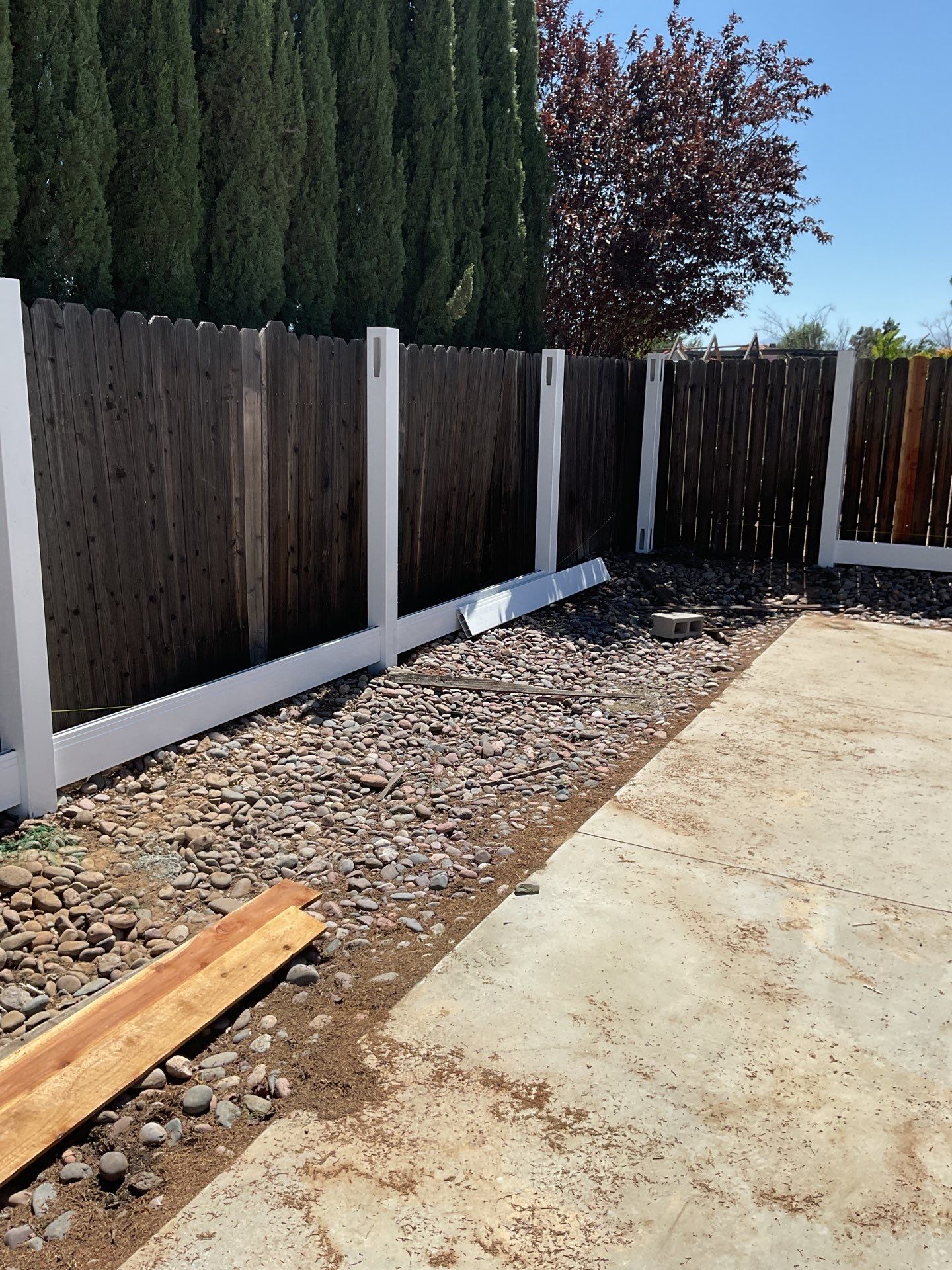 Fence Installation using Vinyl by Fence Guys Inc.