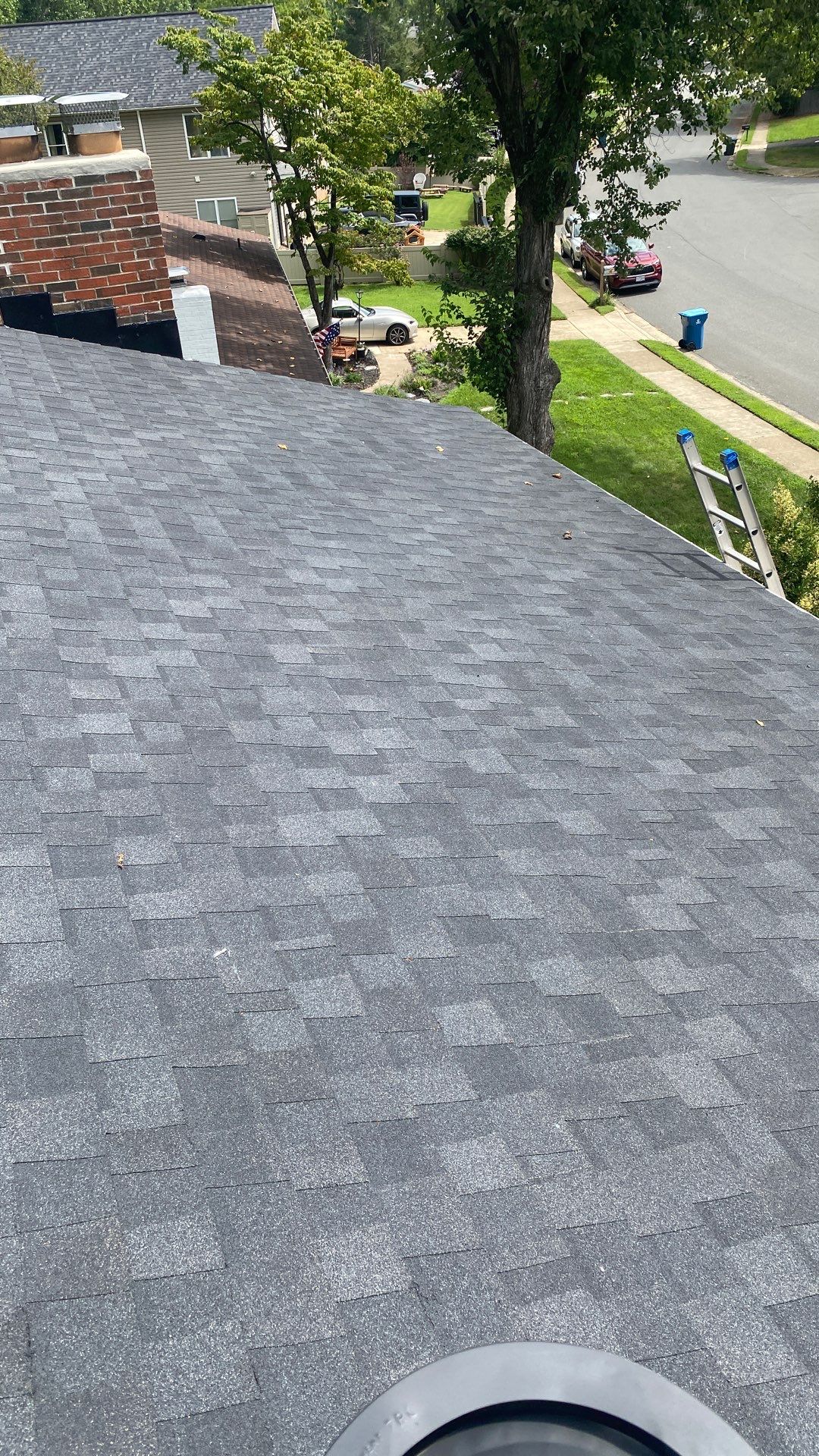 Burke: Residential Roof Installation with CertainTeed Landmark Pro Designer Shingles in Max Def Charcoal Black by RM Banning, Inc.