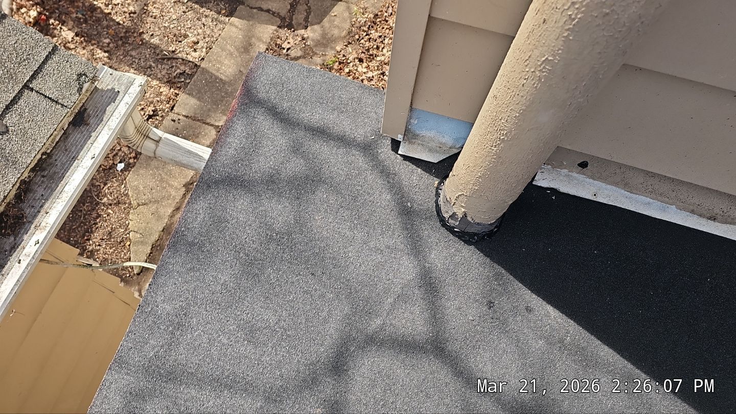 Flat Roof Installation and Chimney Counterflashing Installation by Eagle Eye Roofing