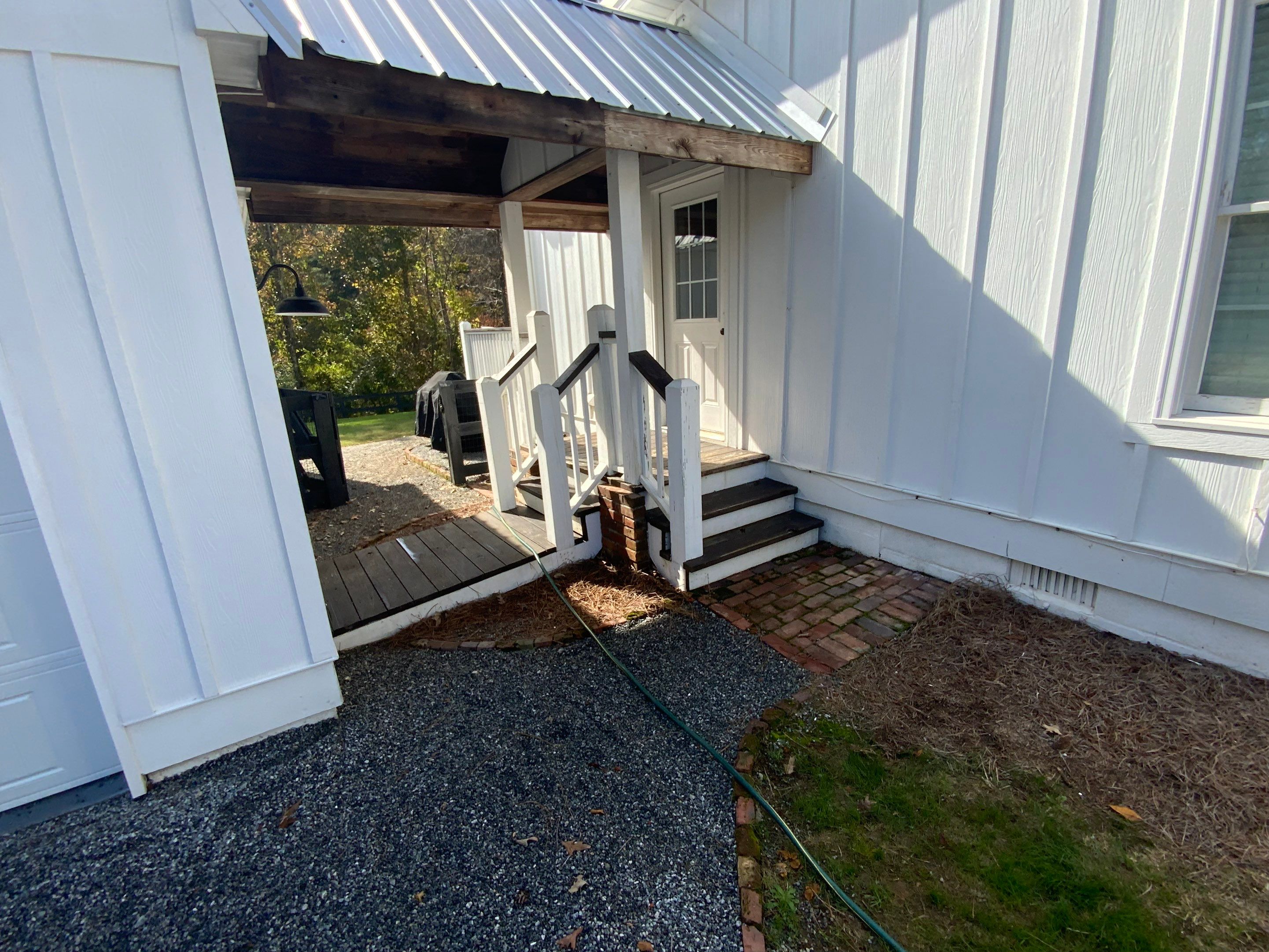 Exterior Trim Painting and Dark Deck Staining in Acworth by Swift Home Renovations