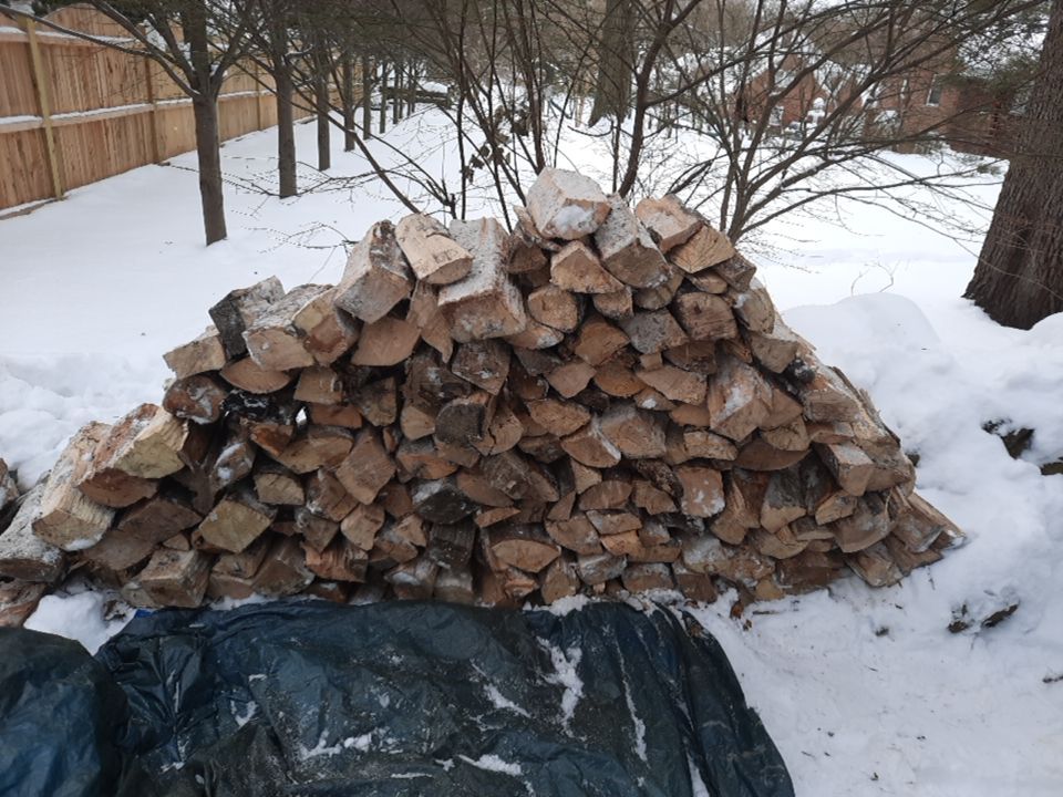 Firewood Delivery  using Seasoned Firewood by Mike Jones & Sons Tree Service LLC 