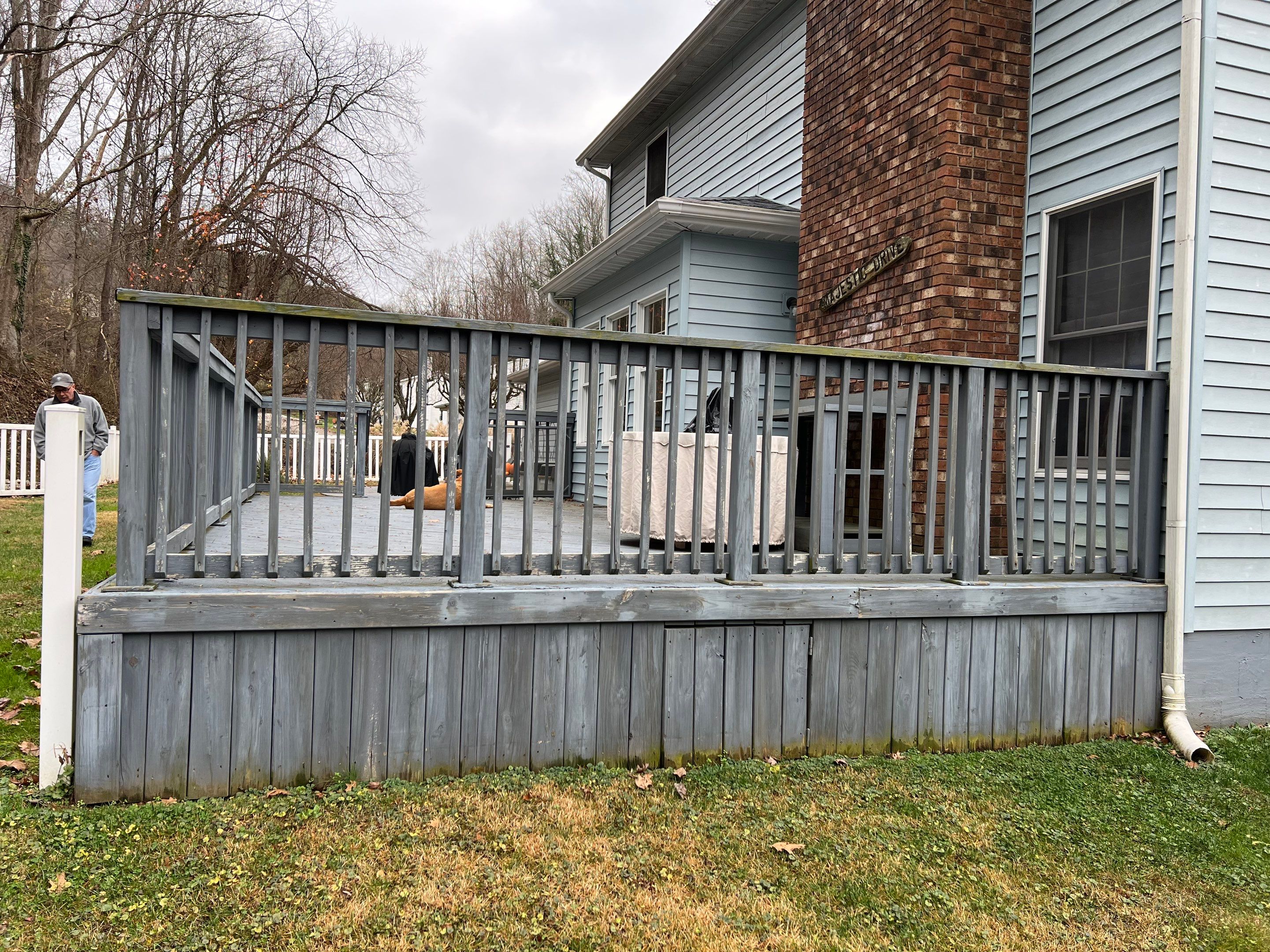 Deck Installation using Trex Decking and Railing  by Secure Construction Company Inc