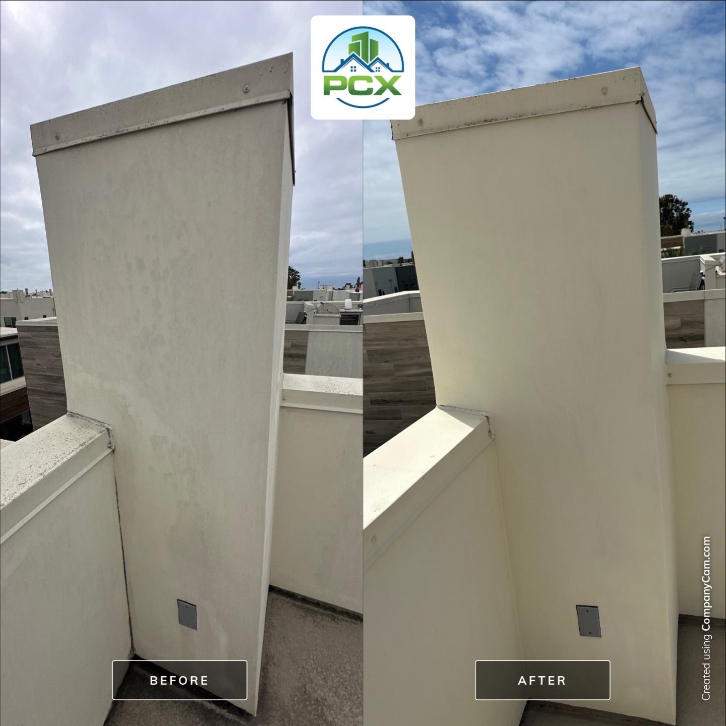 Rooftop lounge and house wash Newport Beach, CA by Property Cleaning Experts, LLC
