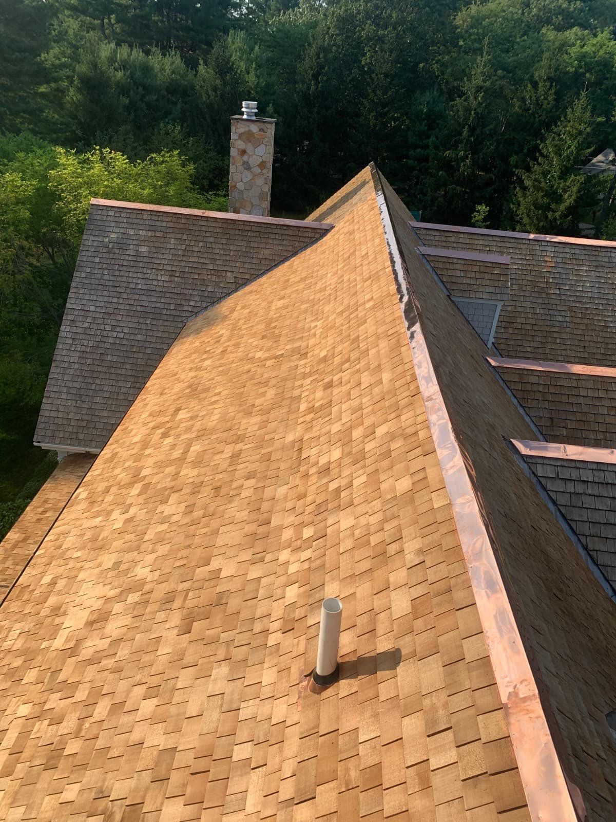 Cedar Shake Roof Restoration by Mighty Dog Roofing of Greater Middlesex County