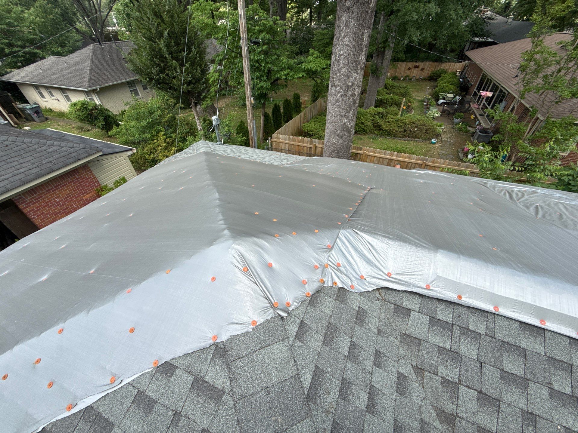 Tree Damage Restoration and Asphalt Shingle Roof Replacement in Memphis by Revival Roofing Services