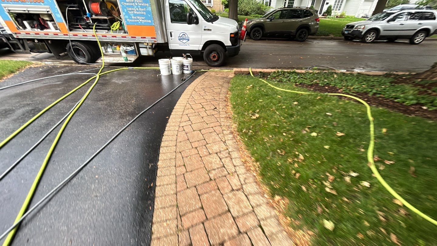 brick paver repair, clean and seal using Surebond SB-1300 by Northern Power Washing LLC.