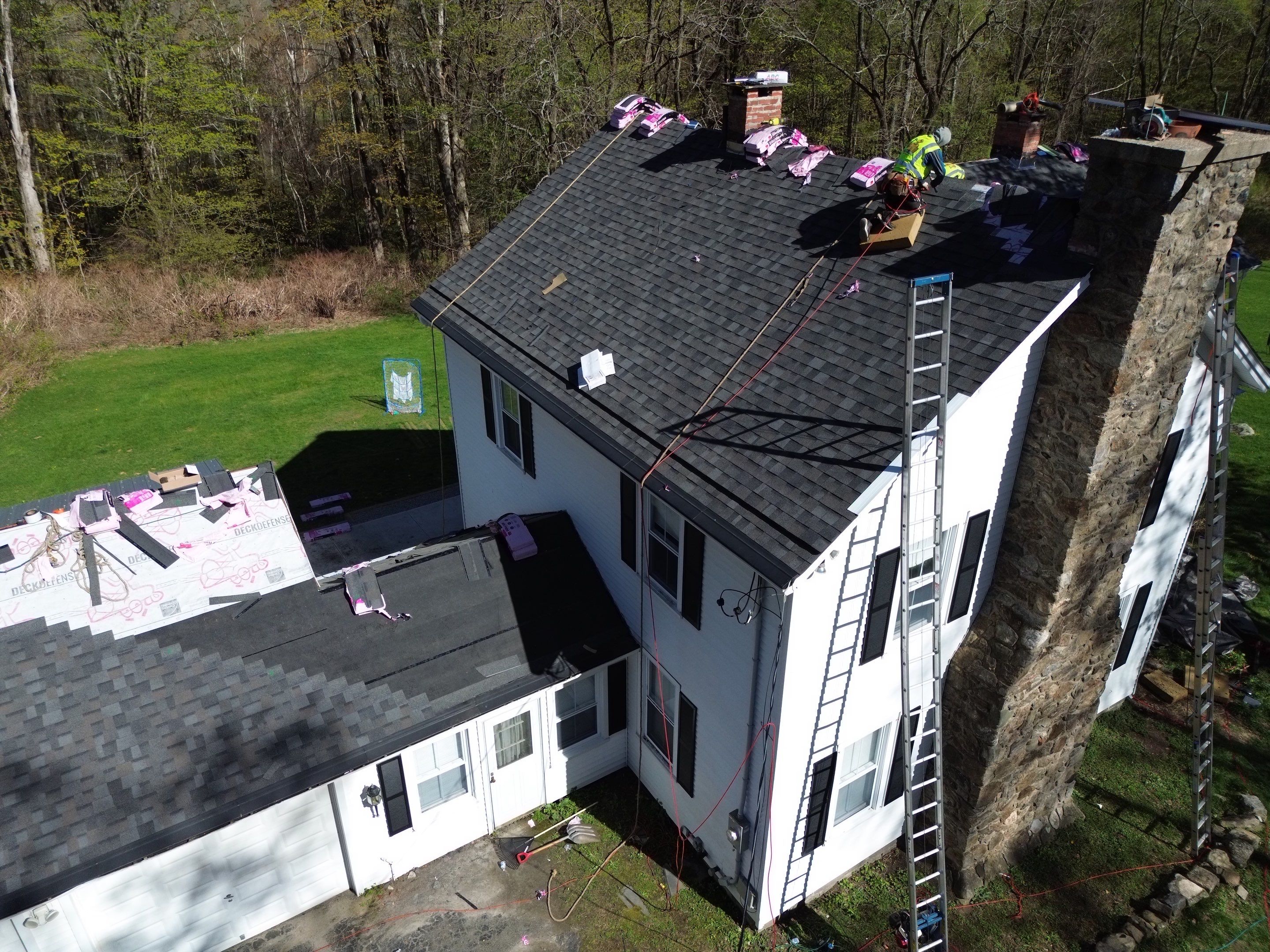 Owens Corning Duration: Williamsburg Gray in Winstead, Connecticut by Golden Shield Roofing