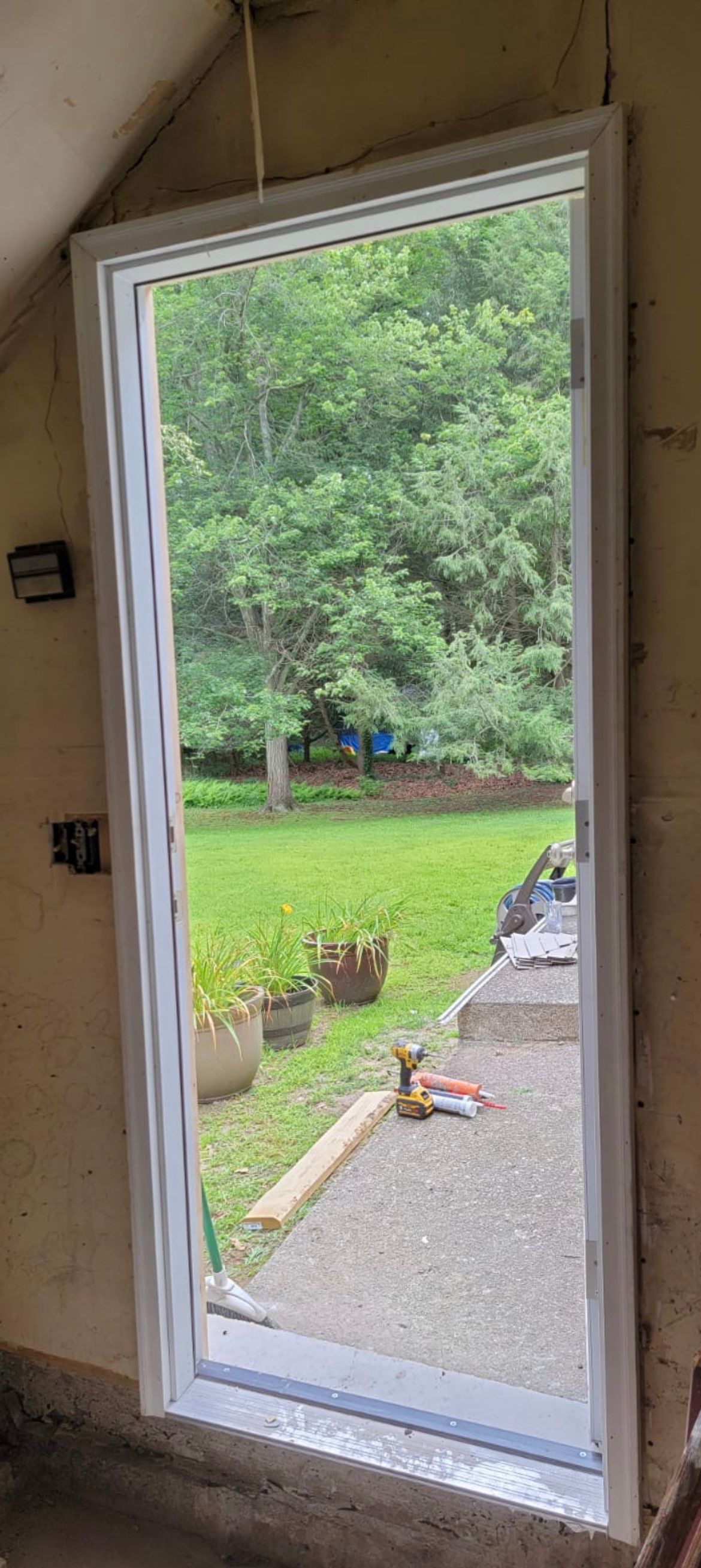 Door Installation using Thermatru replacement door by A Plus Exterior