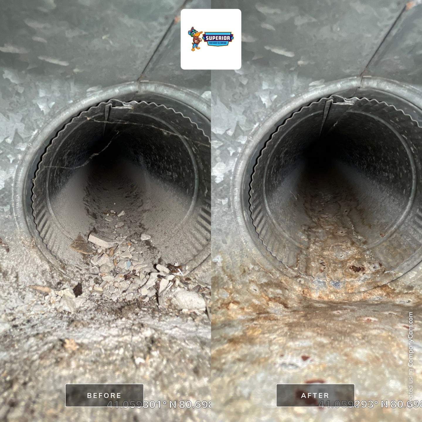 Air Duct Cleaning With a Vacuum Truck in Youngstown, OH by Superior Air Duct Cleaning