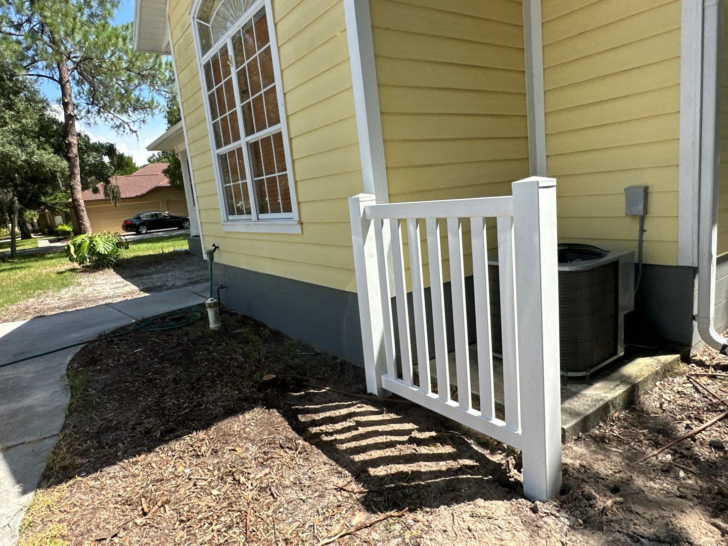 Vinyl Fence Installation using White Vinyl Privacy and Picket Fence by Asap fence and gates, LLC