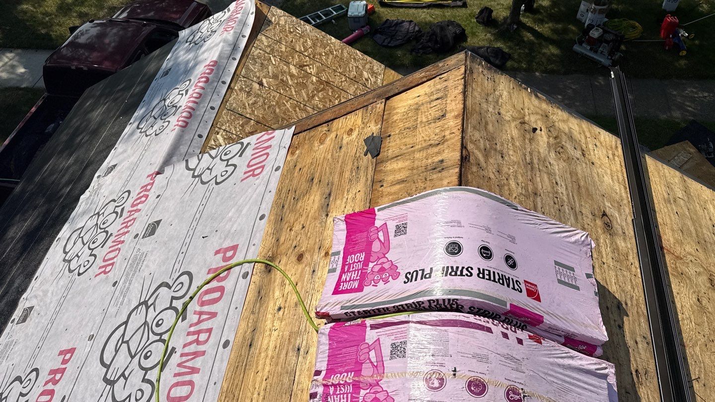 Roof Replacement using Owens Corning Onyx Black by 180 Contractors