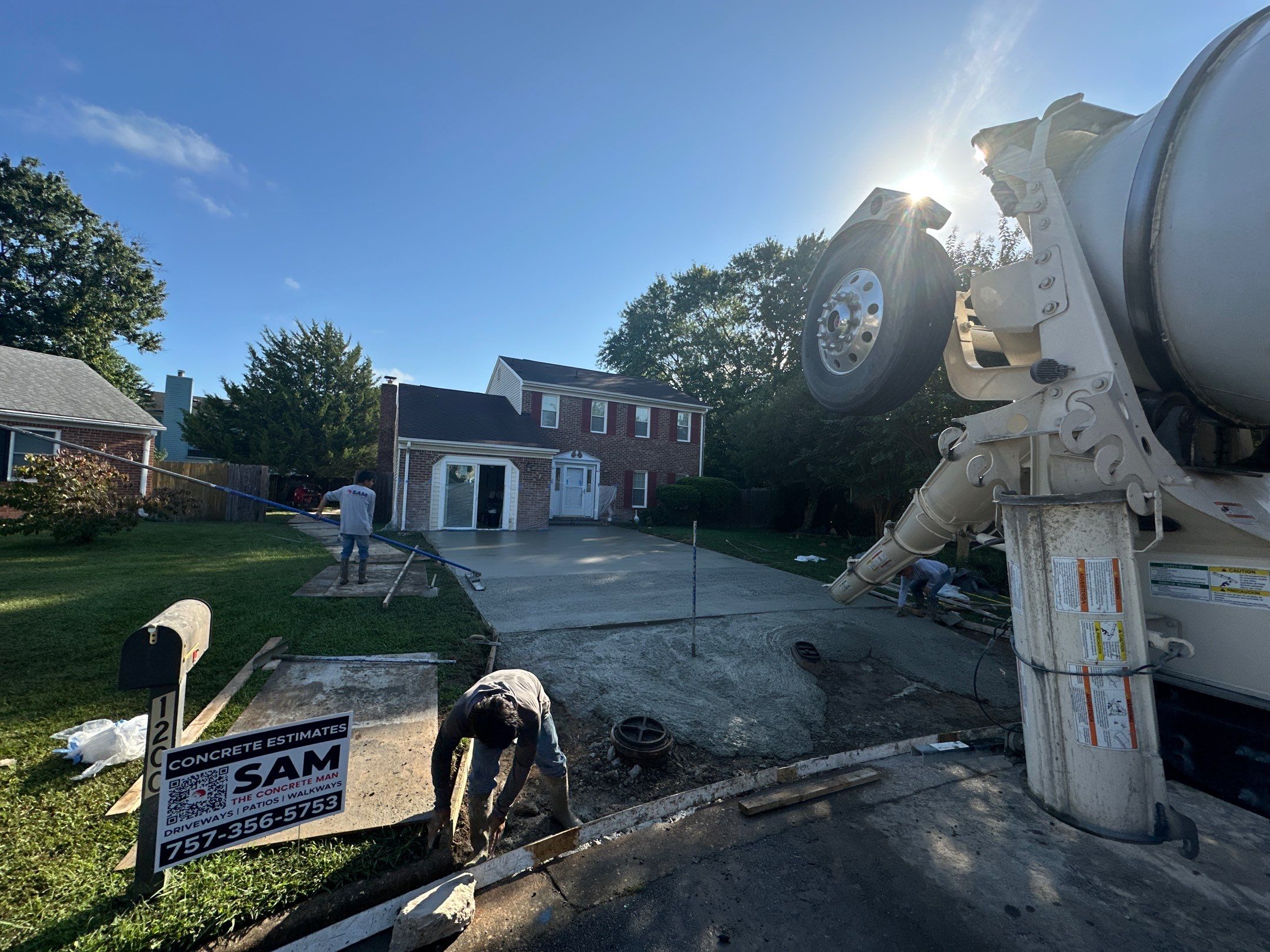 Project in Virginia Beach by Sam The Concrete Man Virginia Beach