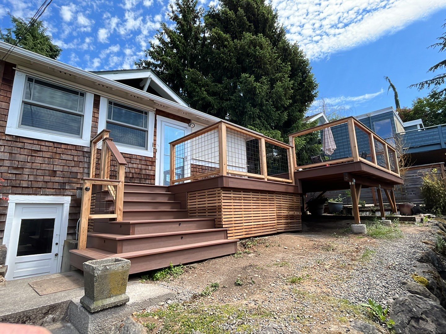 Seattle New Deck Project by Alki deck builders 