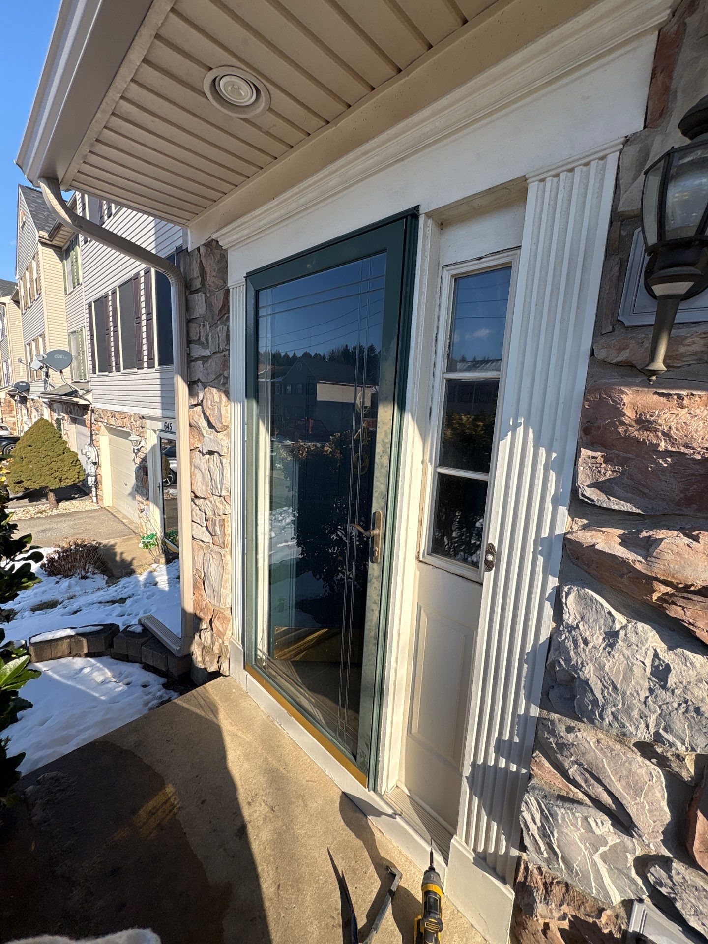 Door With Sidelite and Patio Door by Aspen Home Improvements