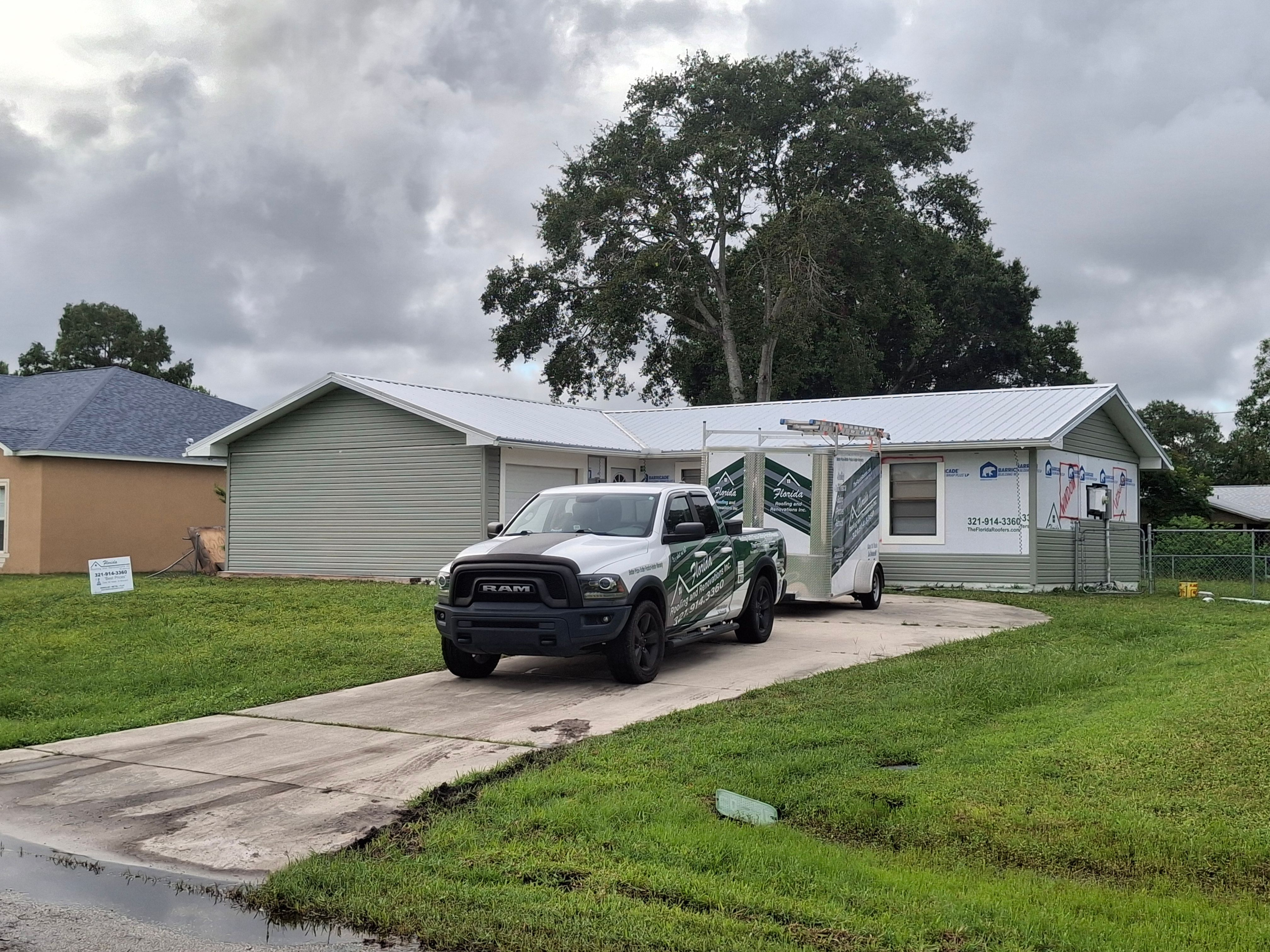 Vinyl Siding Installation and Structural Wood Rot Repair in Palm Bay by Florida Roofing and Renovations Inc.