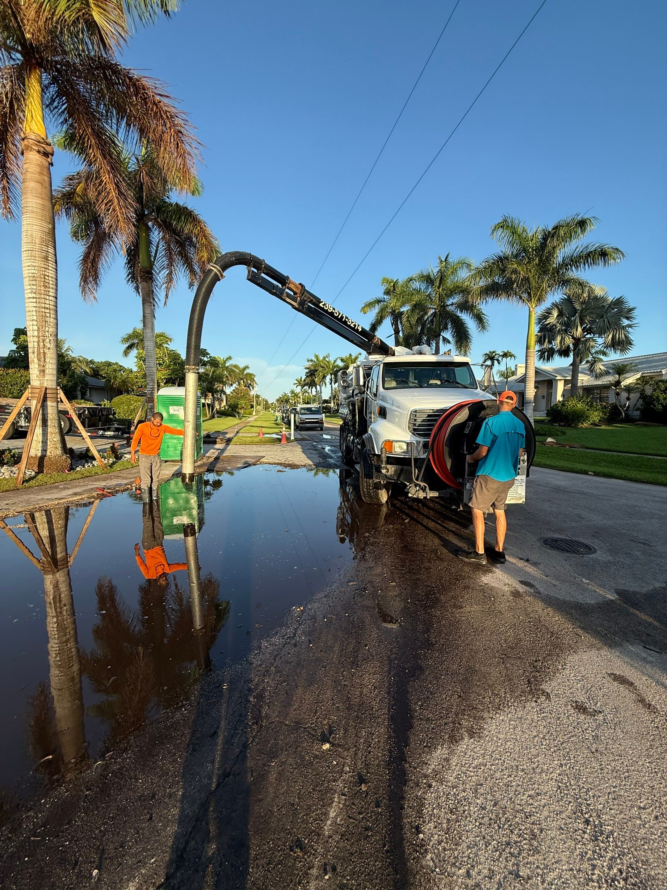 New Residential Construction Stormwater System Cleaning by APS Power & Water