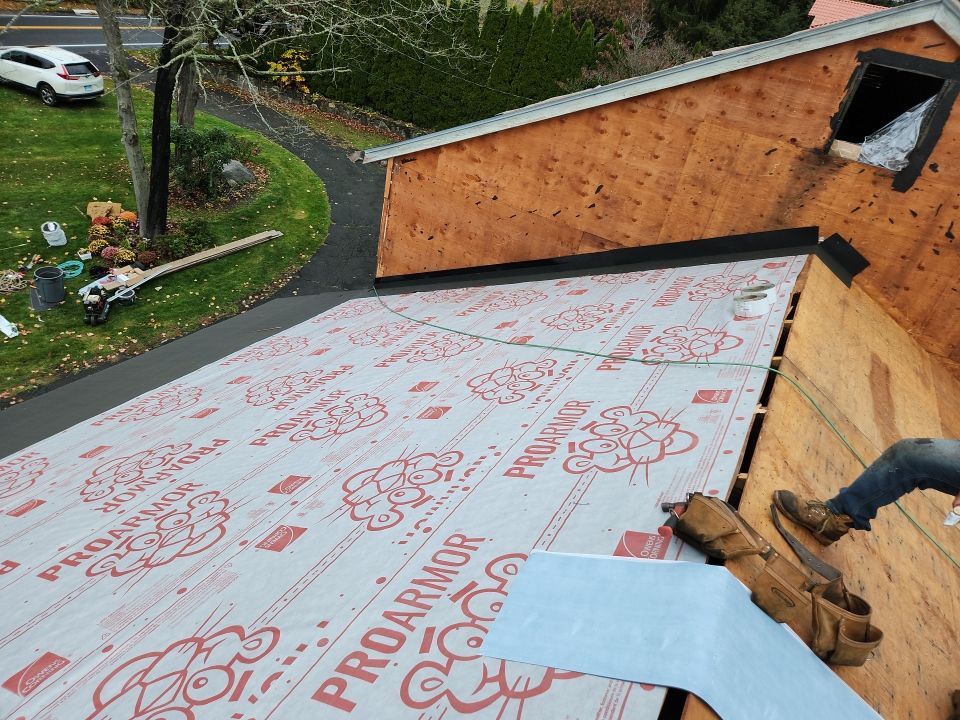 Residential Roofing Installation using Owens Corning TruDefinition Onyx Black by A Plus Exterior
