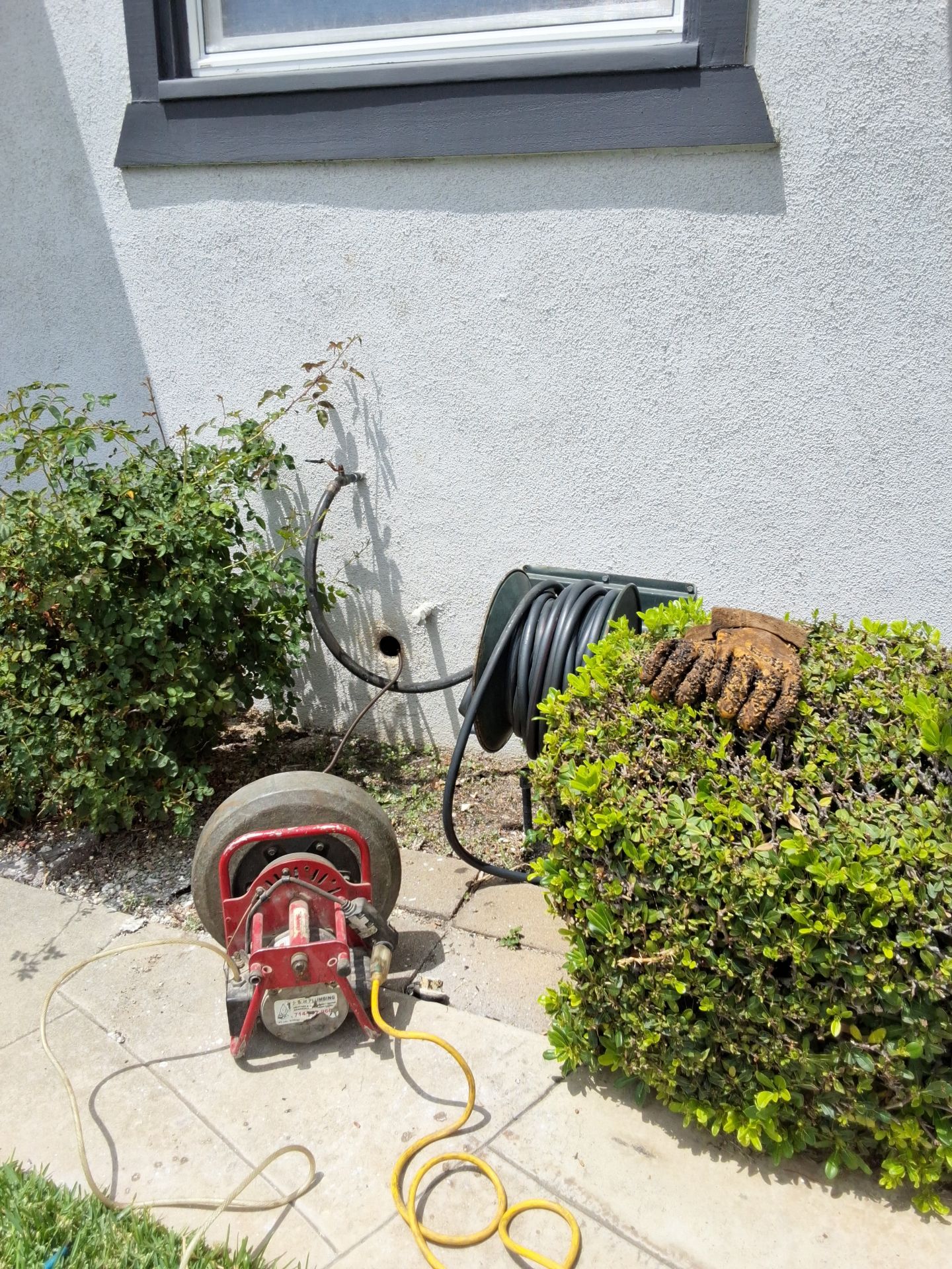 Drain Cleaning through Cleanout by P&M Plumbing Inc.
