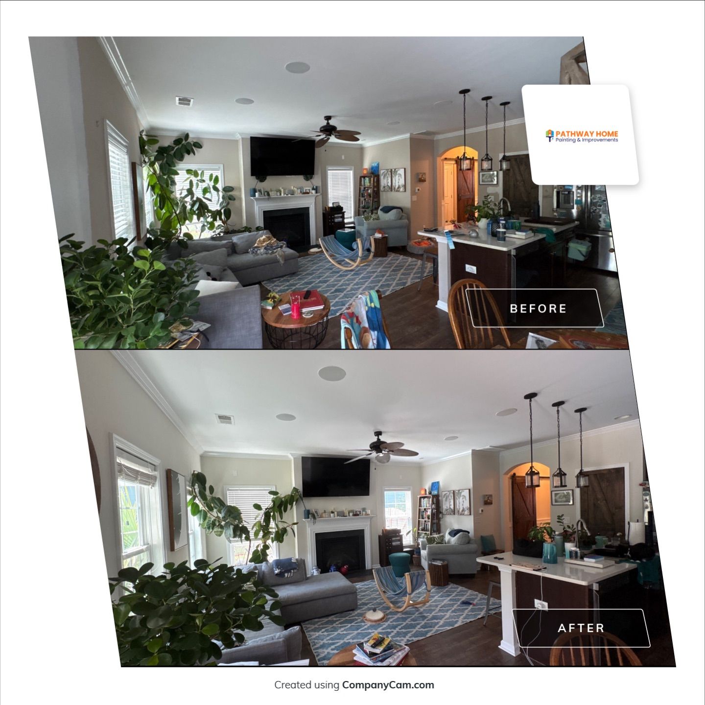 Whole-Home Interior Painting Refresh in Johns Island by Pathway Home Painting & Improvements