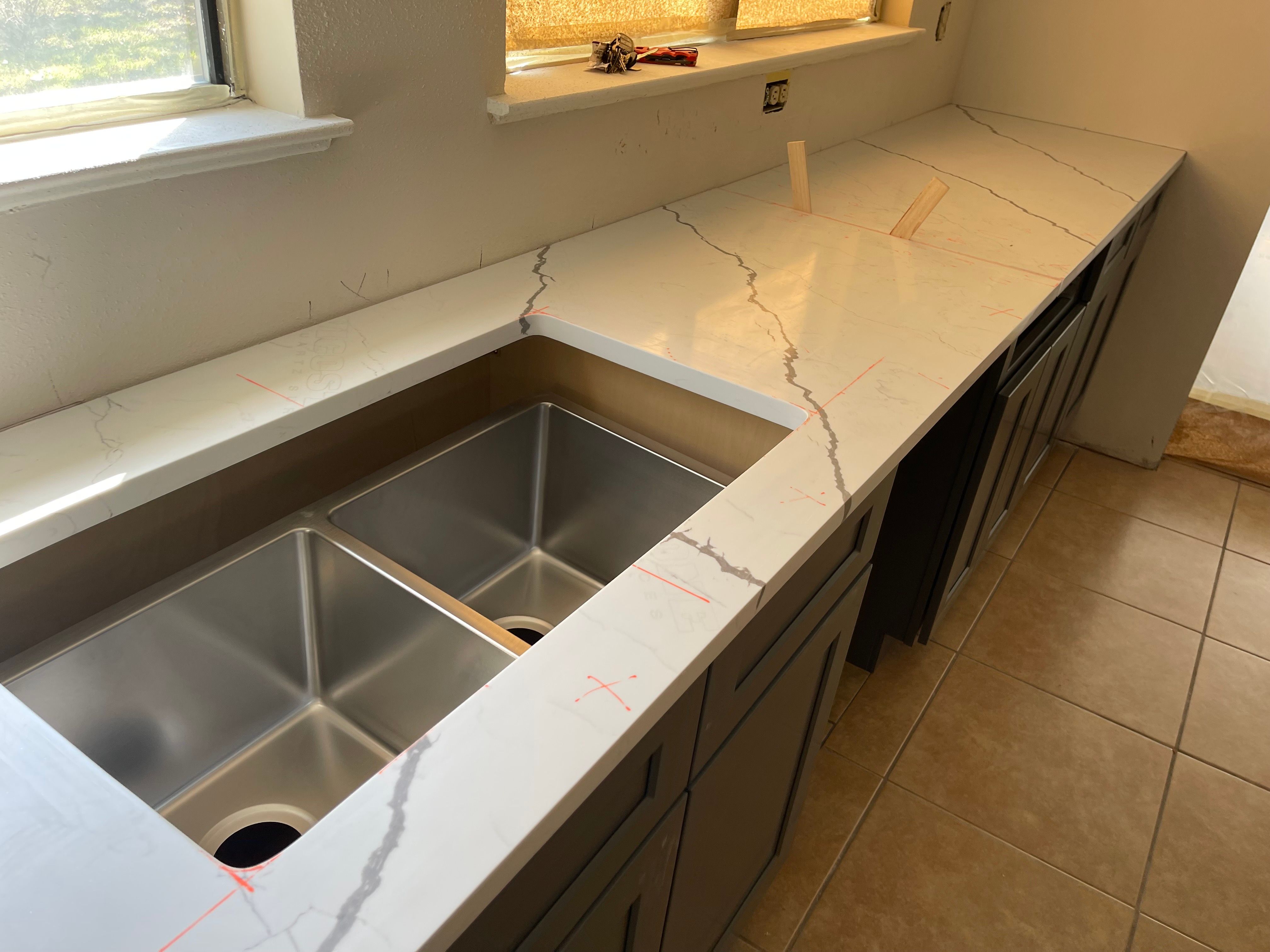 Kitchen Remodel using US Cabinets by Mena stone surfaces