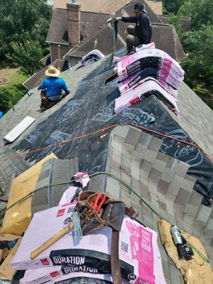Residential Roofing Repair using Owen's Corning Duration (Lifetime) Shingles