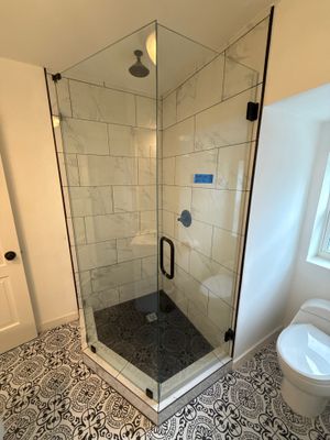 Shower Glass Takeout and Reinstall 