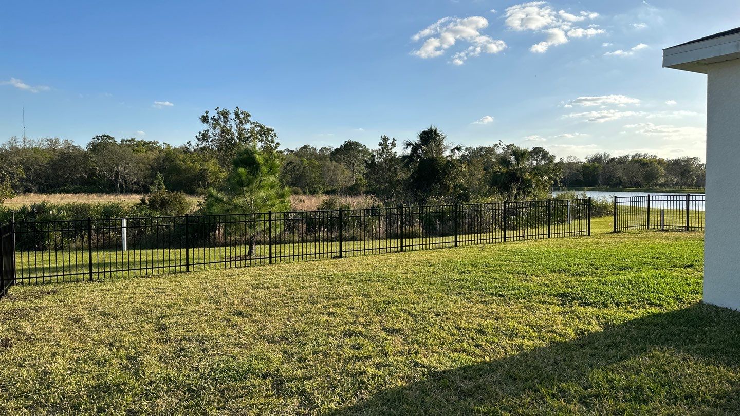 Aluminum Fence Installation using Black 3 Rail Aluminum Fence by Asap fence and gates, LLC