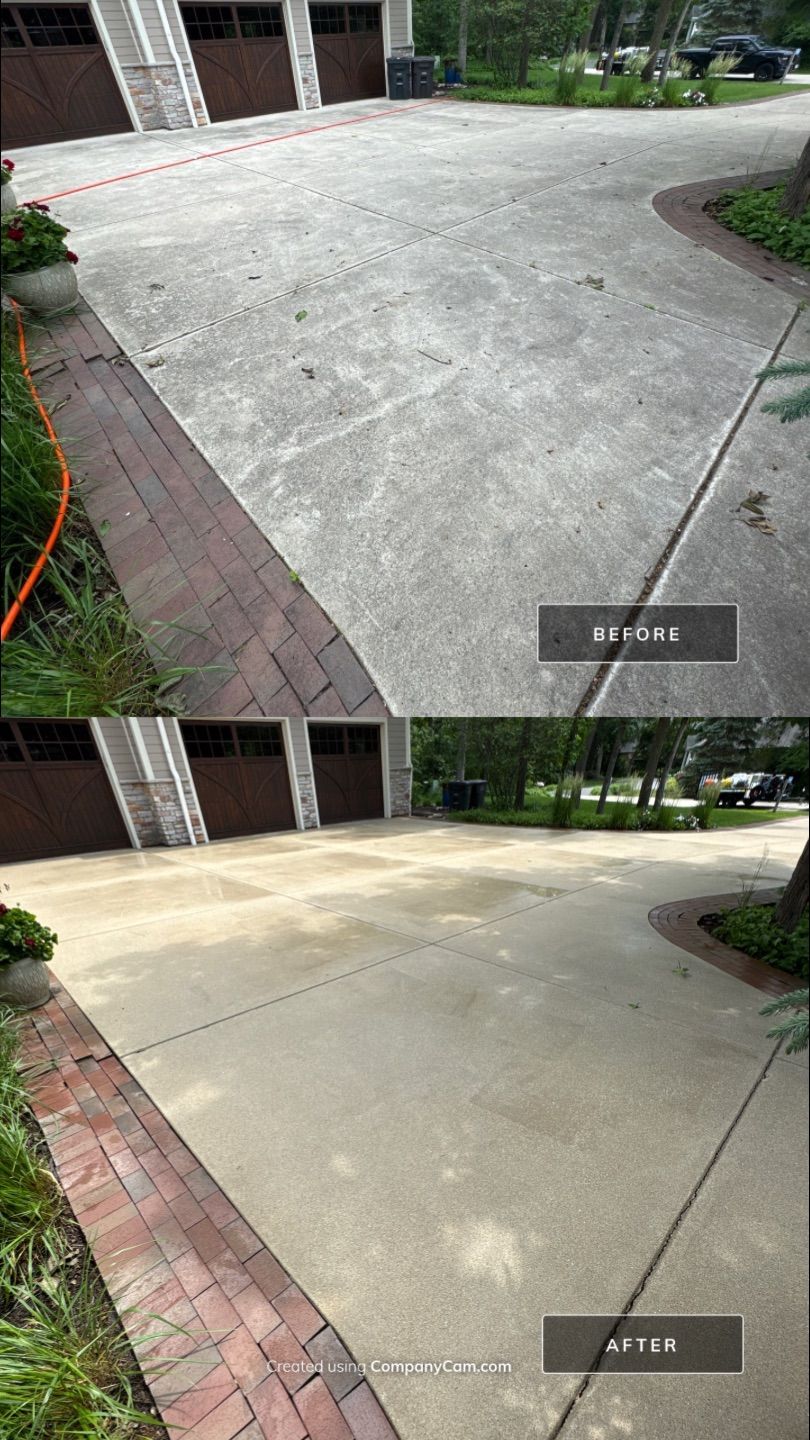 Project in Lake Geneva by Simmons Power & Soft Washing