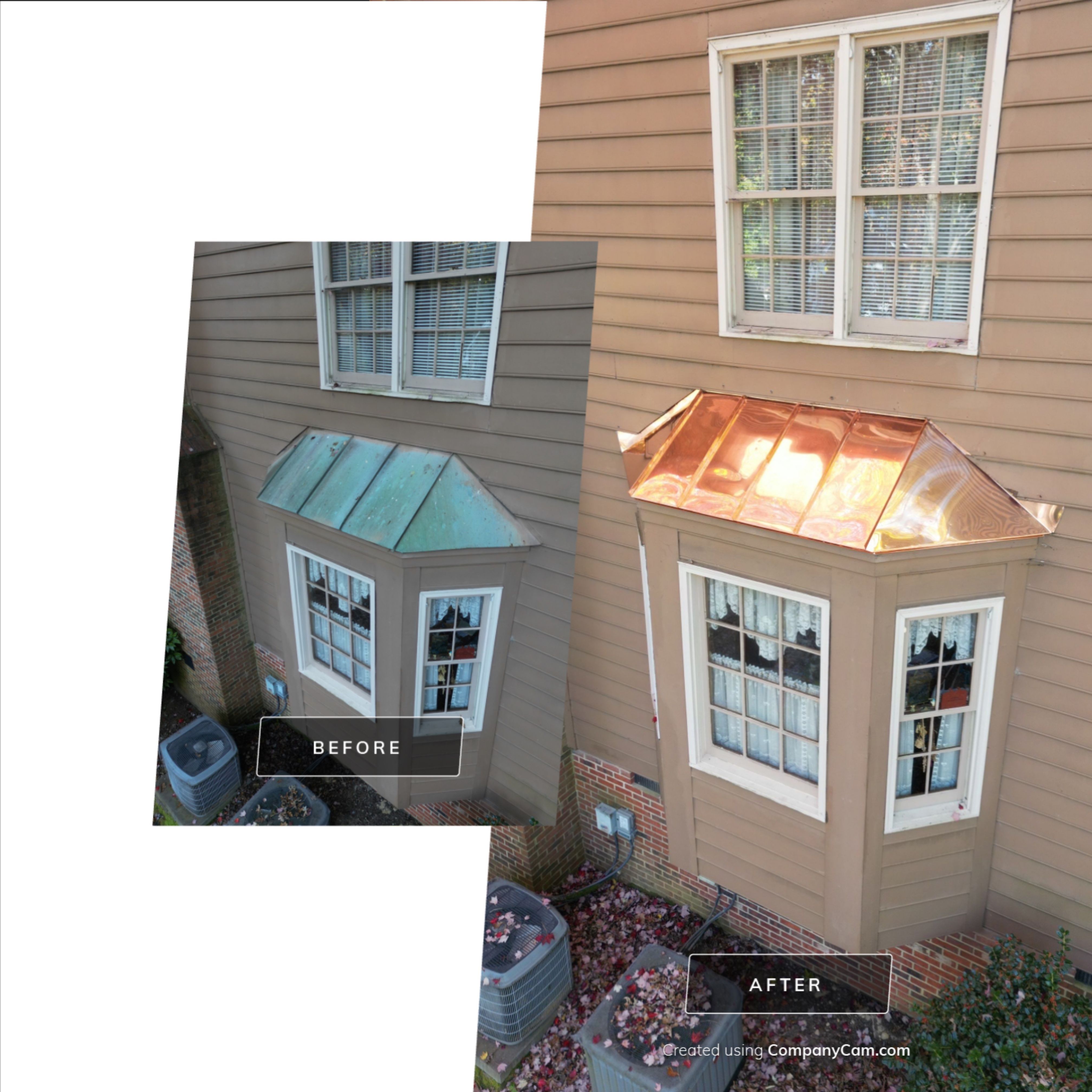 Copper Bay Window - New copper rounded dormer and copper bay window  by Pro Performance Roofing