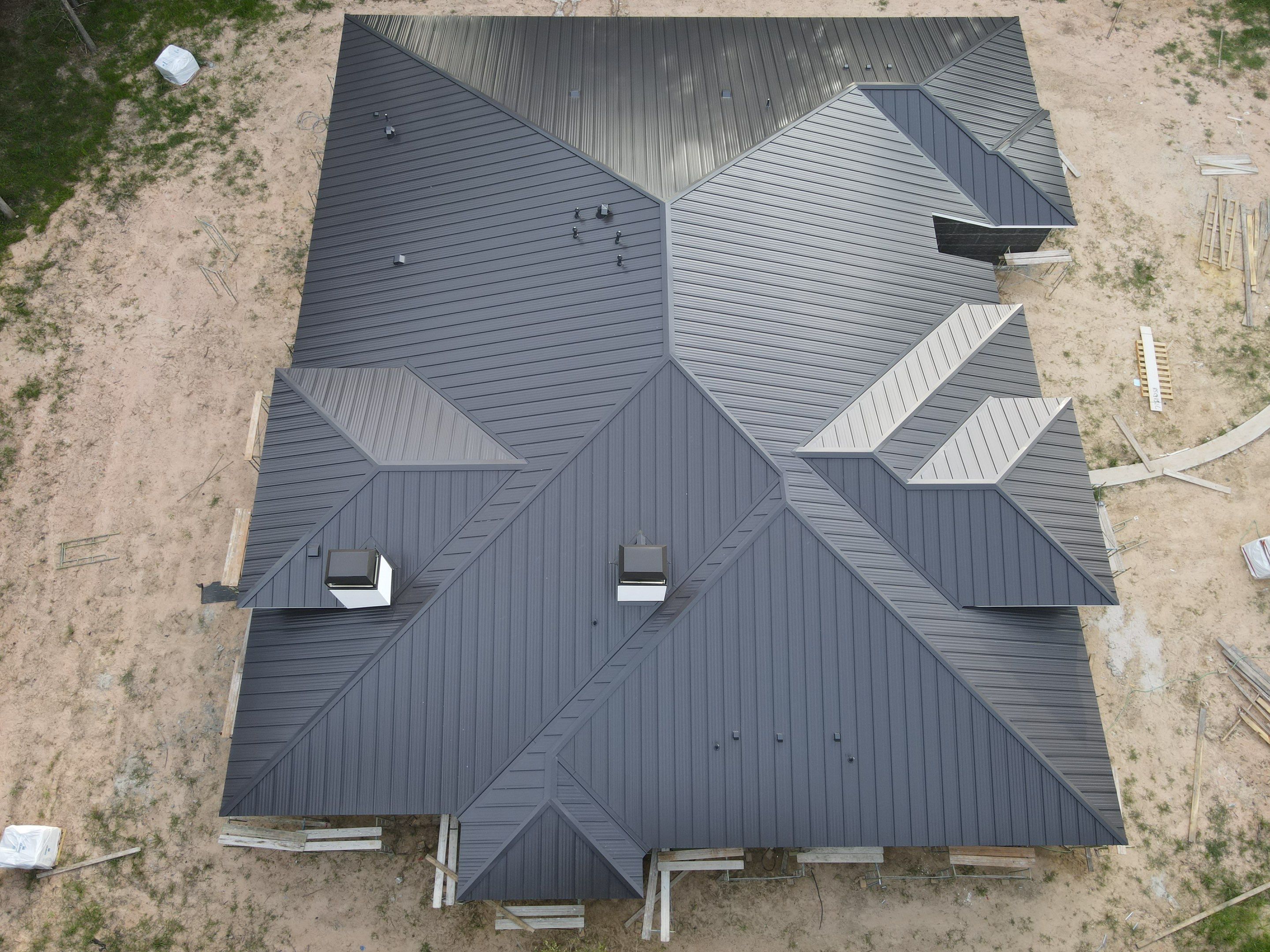 Sleek Metal Roof by Level 7 Companies