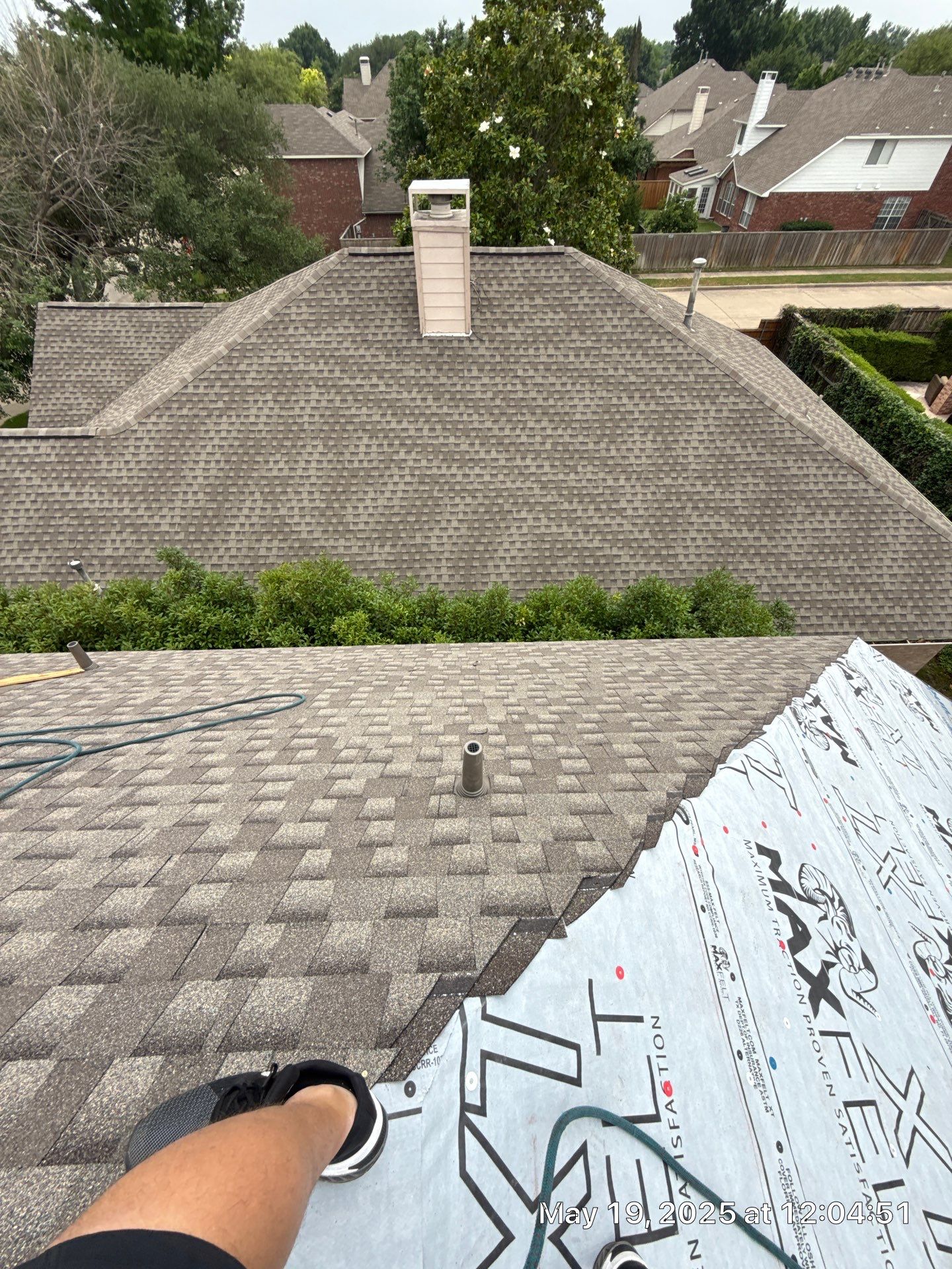 Residential Roof Replacement using GAF HDZ - Weathered Wood by Elite Roofing LLC