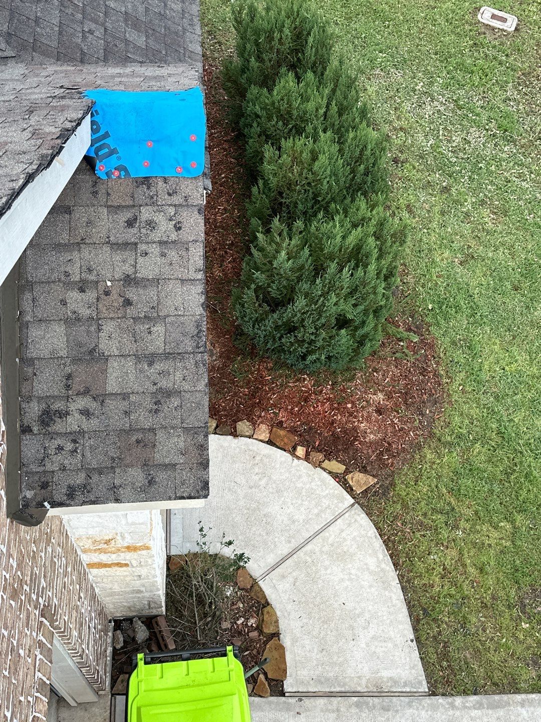Hail Damage using Owen's Corning Duration (Lifetime) Shingles by Roof Repair Company