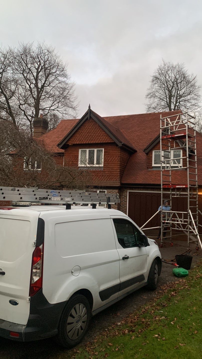 Roof Clean using Honda 15lpm Low Pressure Washing Machine by Ges Exterior Cleaning ltd