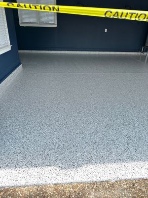 Garage Floor Coating using Coyote