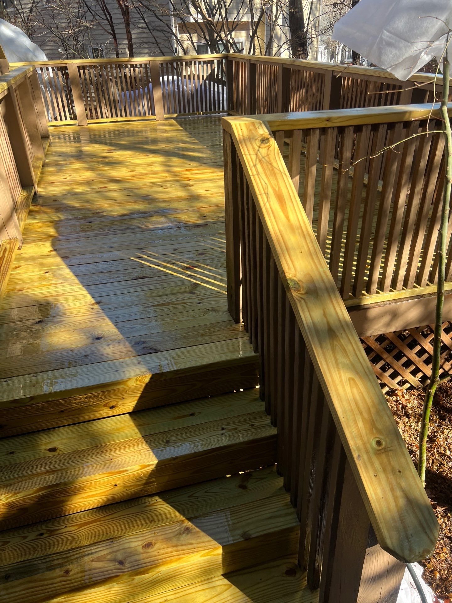 Coated Deck using Wood Sealant by DuraSeal