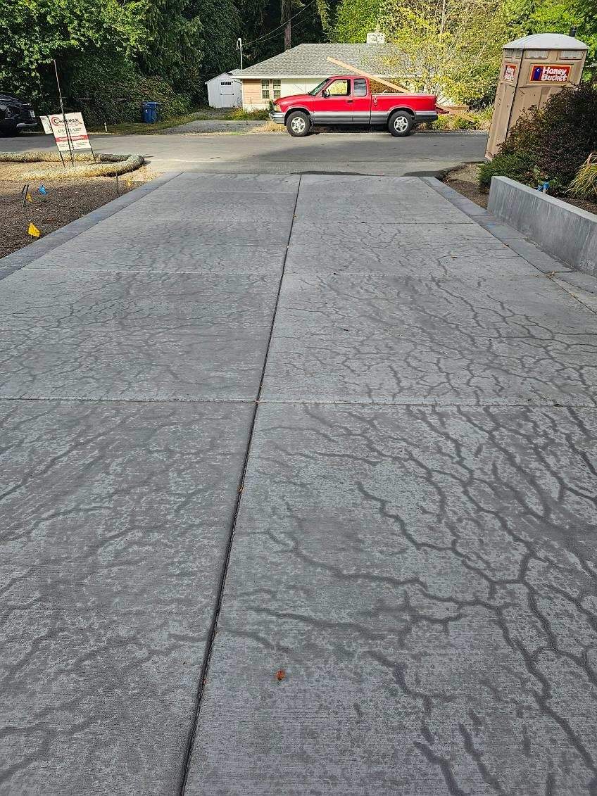 Concrete Driveway Makeover | Edmonds  by Jireh Asphalt & Concrete Inc 