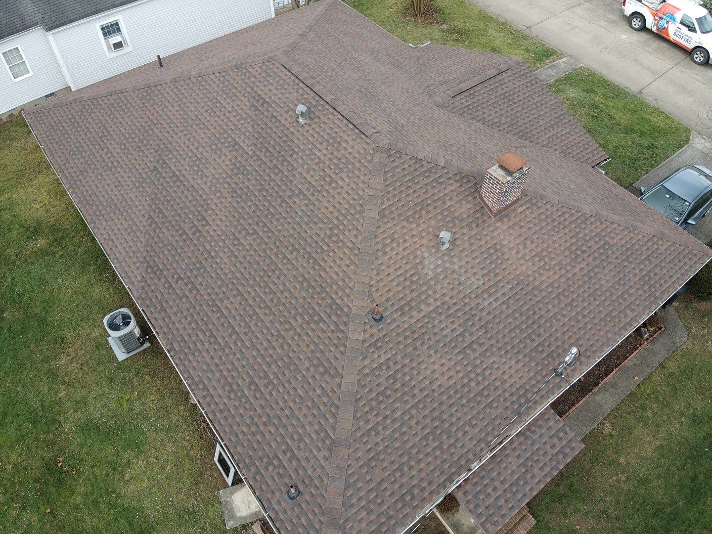 Residential Roofing Installation using GAF TImberline HDZ Hickory by Rainstoppers Roofing