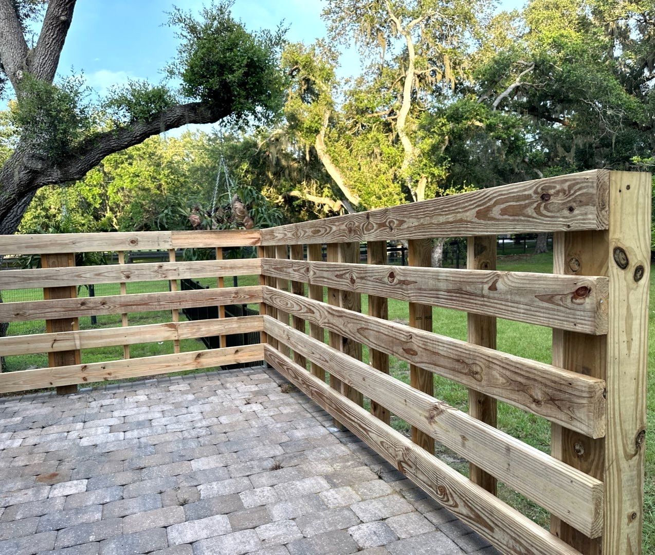 Aluminum Fence Installation using 3 Rail Aluminum Fence and 4Ft High Wood Labor by Asap fence and gates, LLC