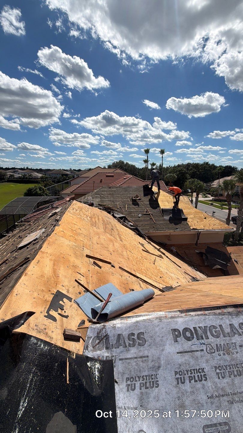 Full Concrete Tile Roof Replacement with Polyglass Underlayment in Orlando by Fortified Roofing Solutions Corp.