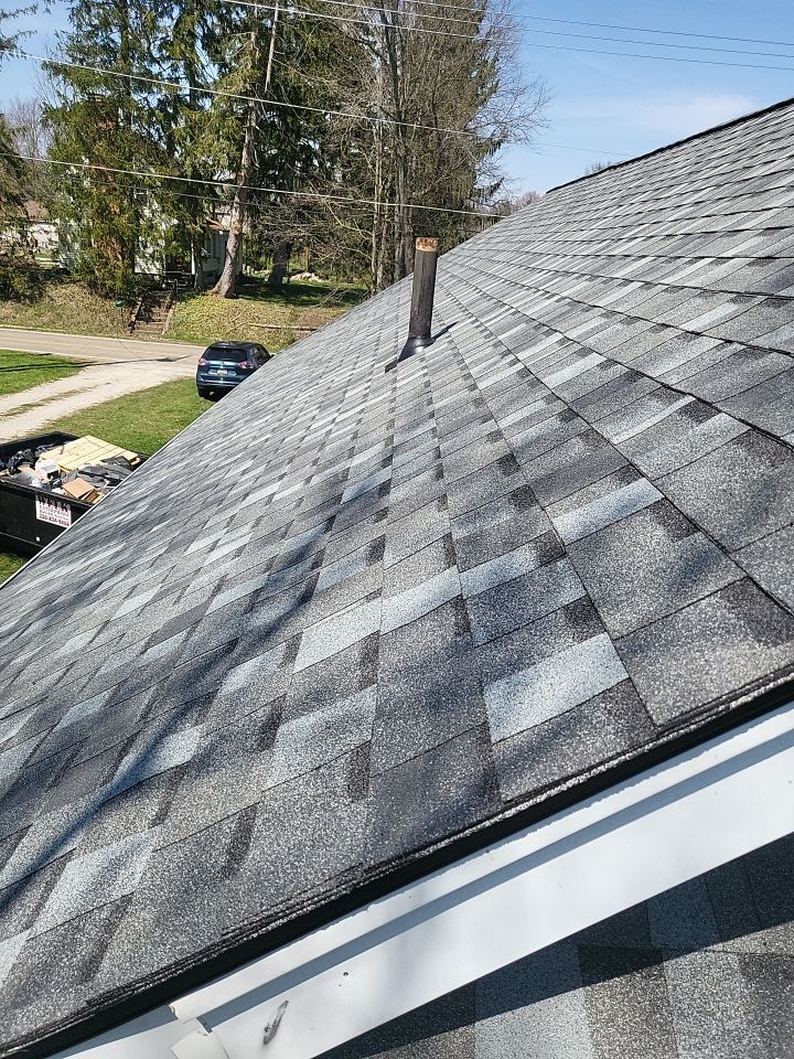 ATLAS PINNACLE COLOR: COASTAL GRANITE DRIP EDGE: BLACK by Eagle Eye Roofing