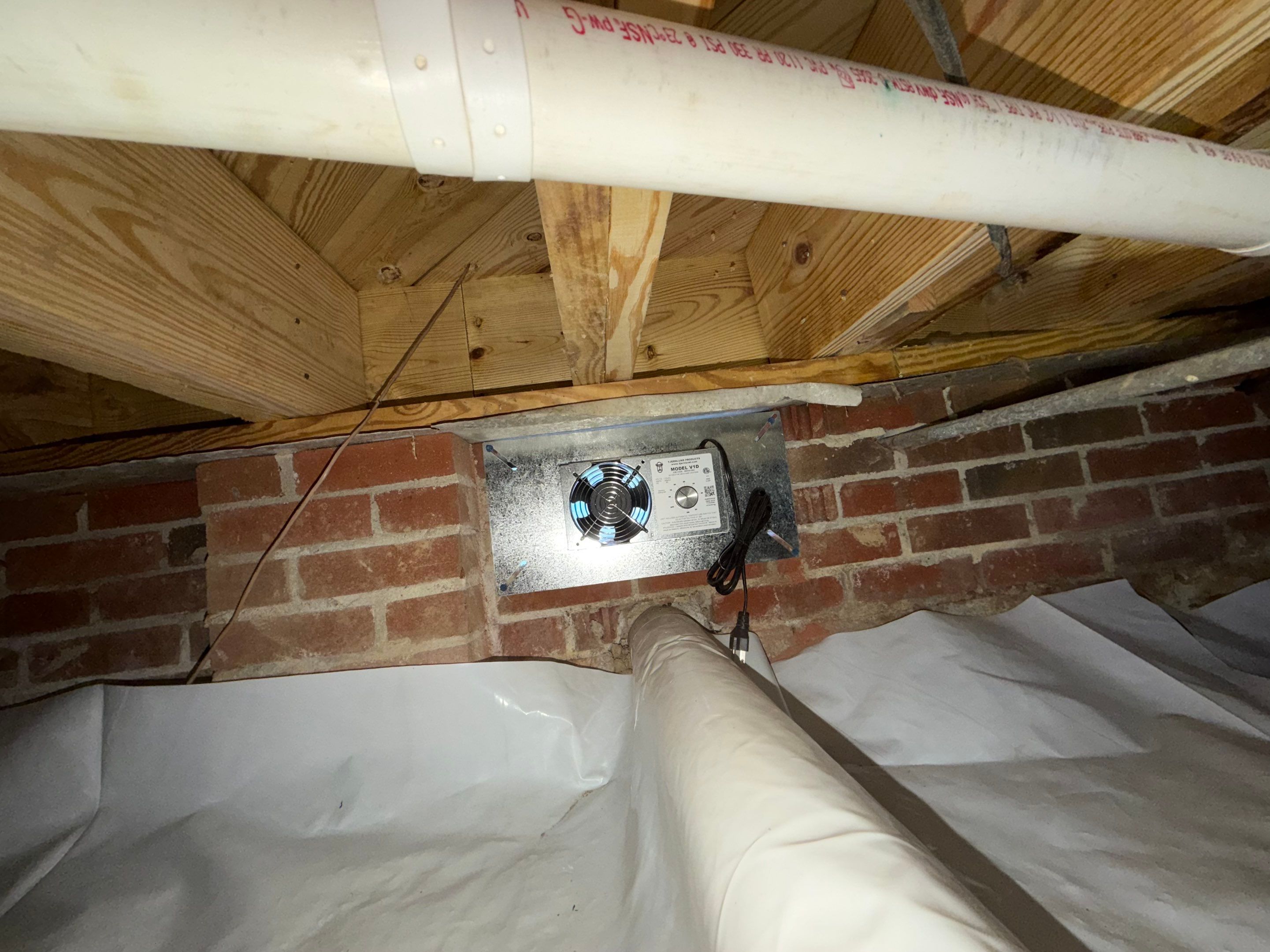 Project in Smithfield by Patriot Crawl Space Repairs