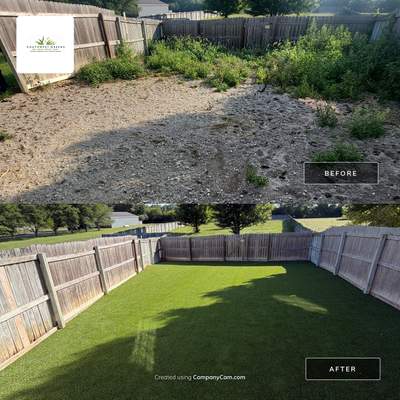 Synthetic Turf Pet Lawn Installation in Hilliard