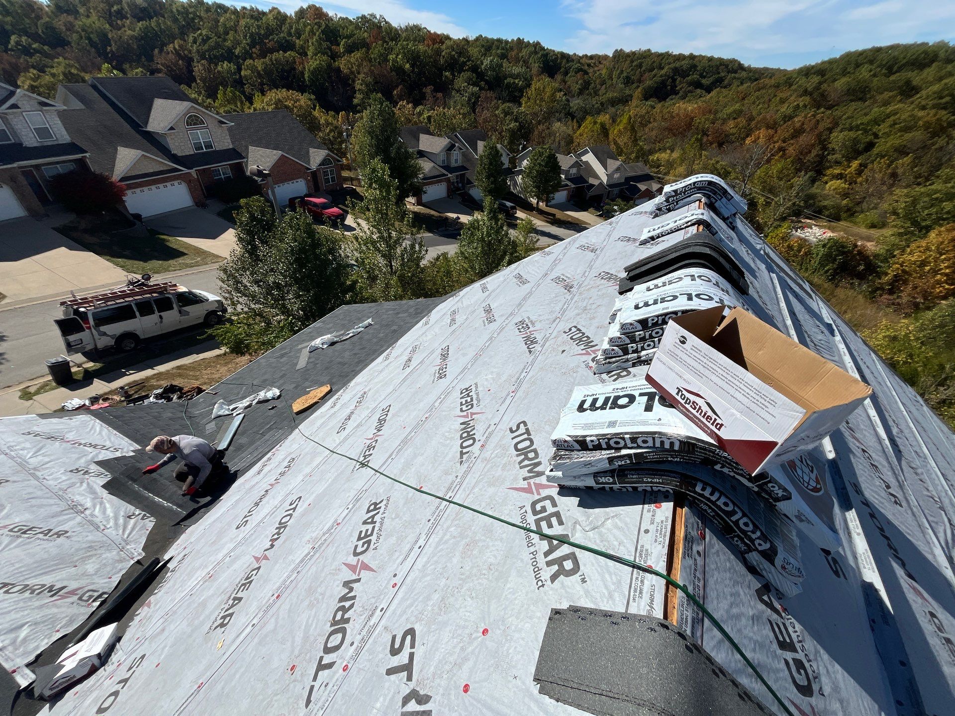 Residential Roof Replacement - Atlas Prolam Architectural Shingle - Color Black  by Titan Commercial & Residential Roofing 