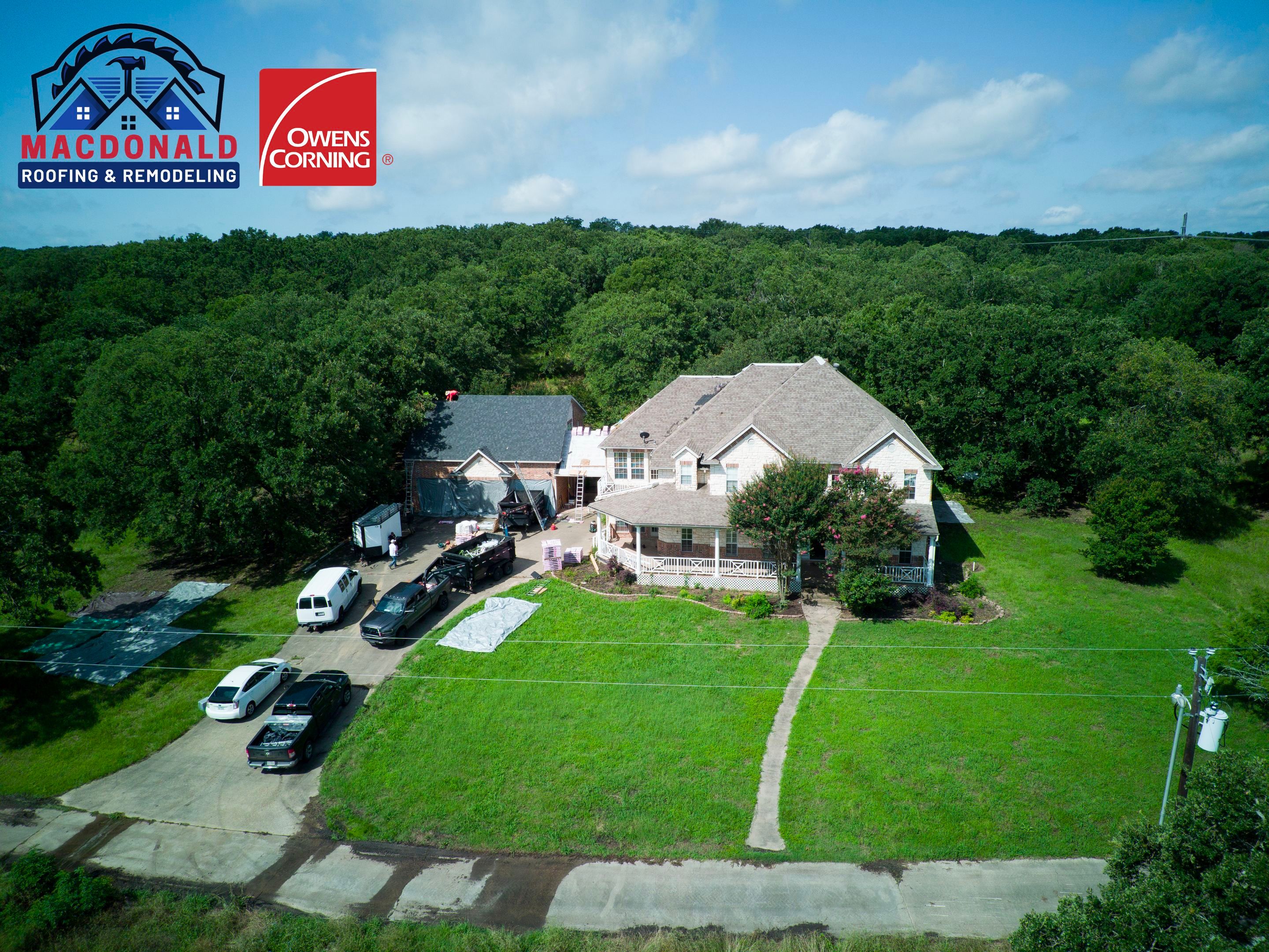 Project in Kemp, TX by MacDonald Roofing & Remodeling
