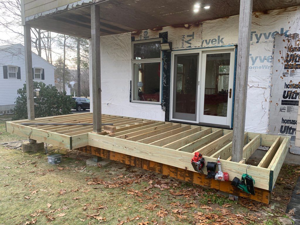 Deck project in Milford, MA by UBrothers Construction